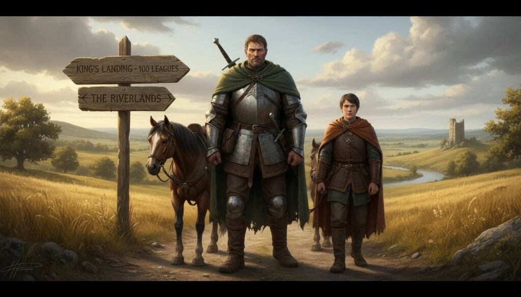 Dunk and Egg traveling across Westeros in A Knight of the Seven Kingdoms